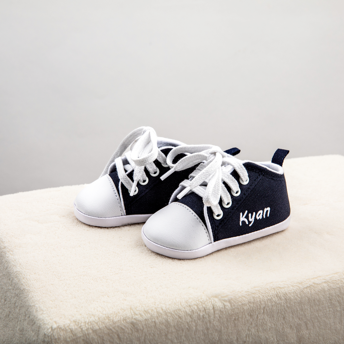 Babyschuhe, Sneaker, Navy, Weiß, Kleinkind