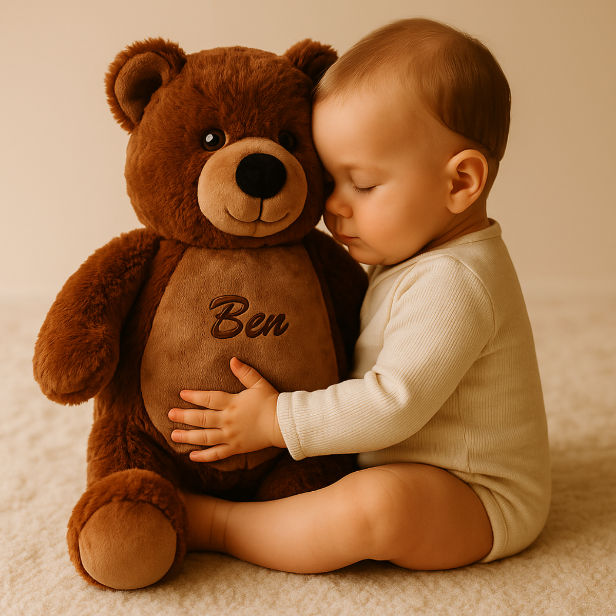Teddy, Plushie, Schmusebär, Personalisierbar, Brustnähe Kinderspielzeug