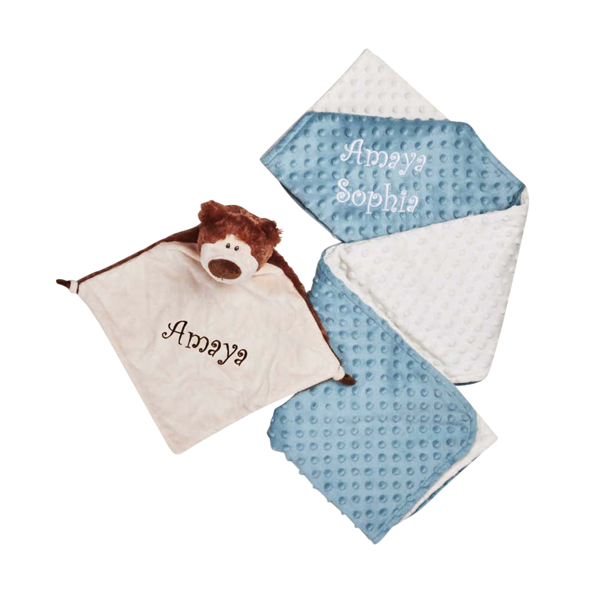 Baby-Decke, Minky, Teddy, personalisierte, weiches Gewebe