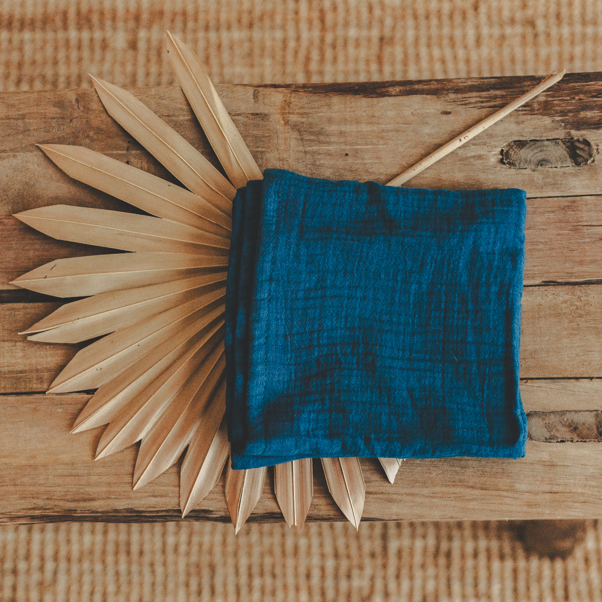 Handtuch, blau, Leinen, gefaltet, Textur
