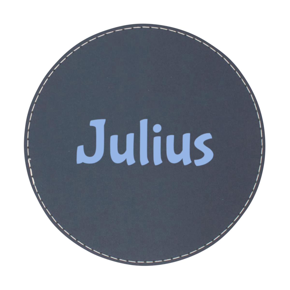 Kreis, Aufnäher, Steppnaht, Namensschild, Julius
