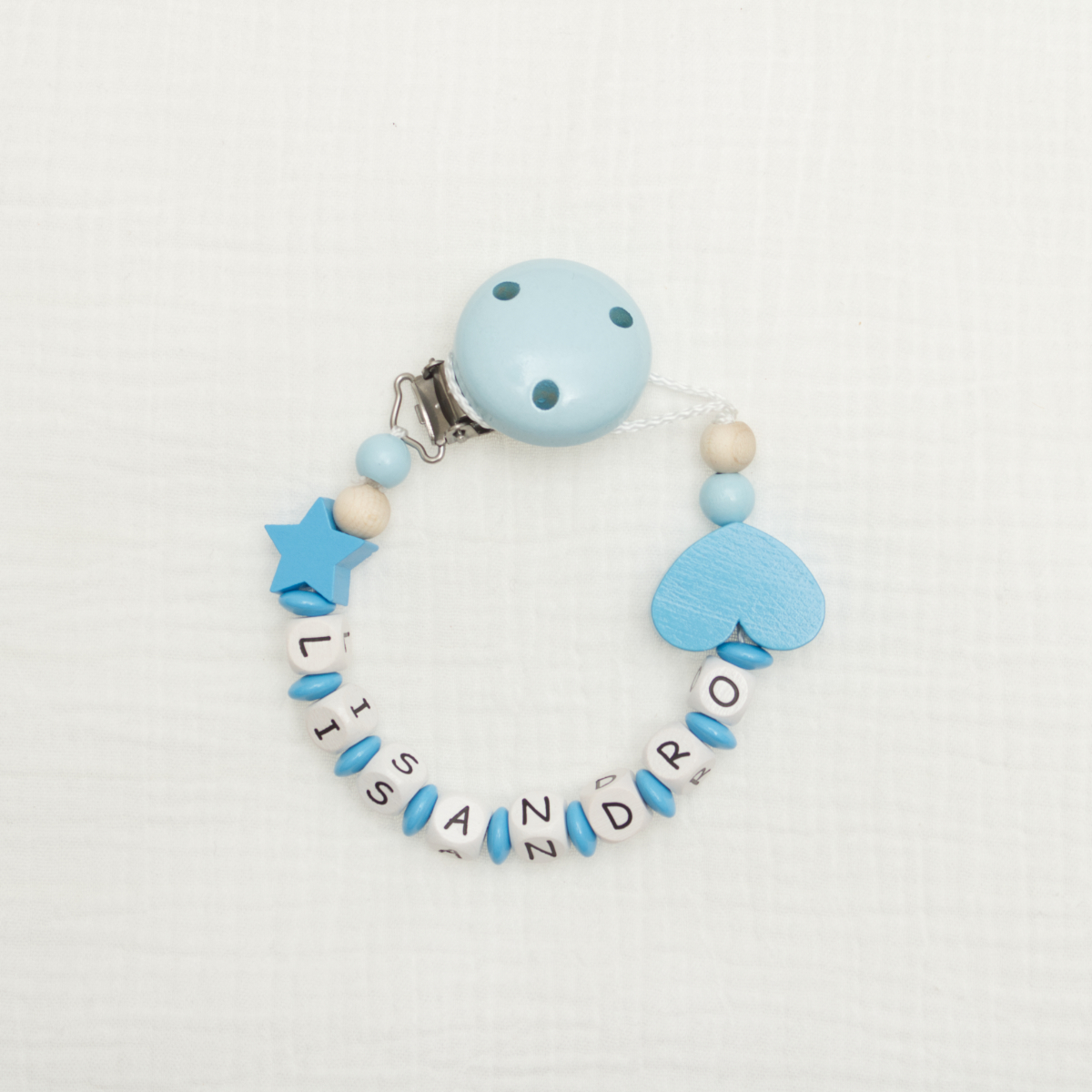baby, Armband, Perlen, Blau, Sterne