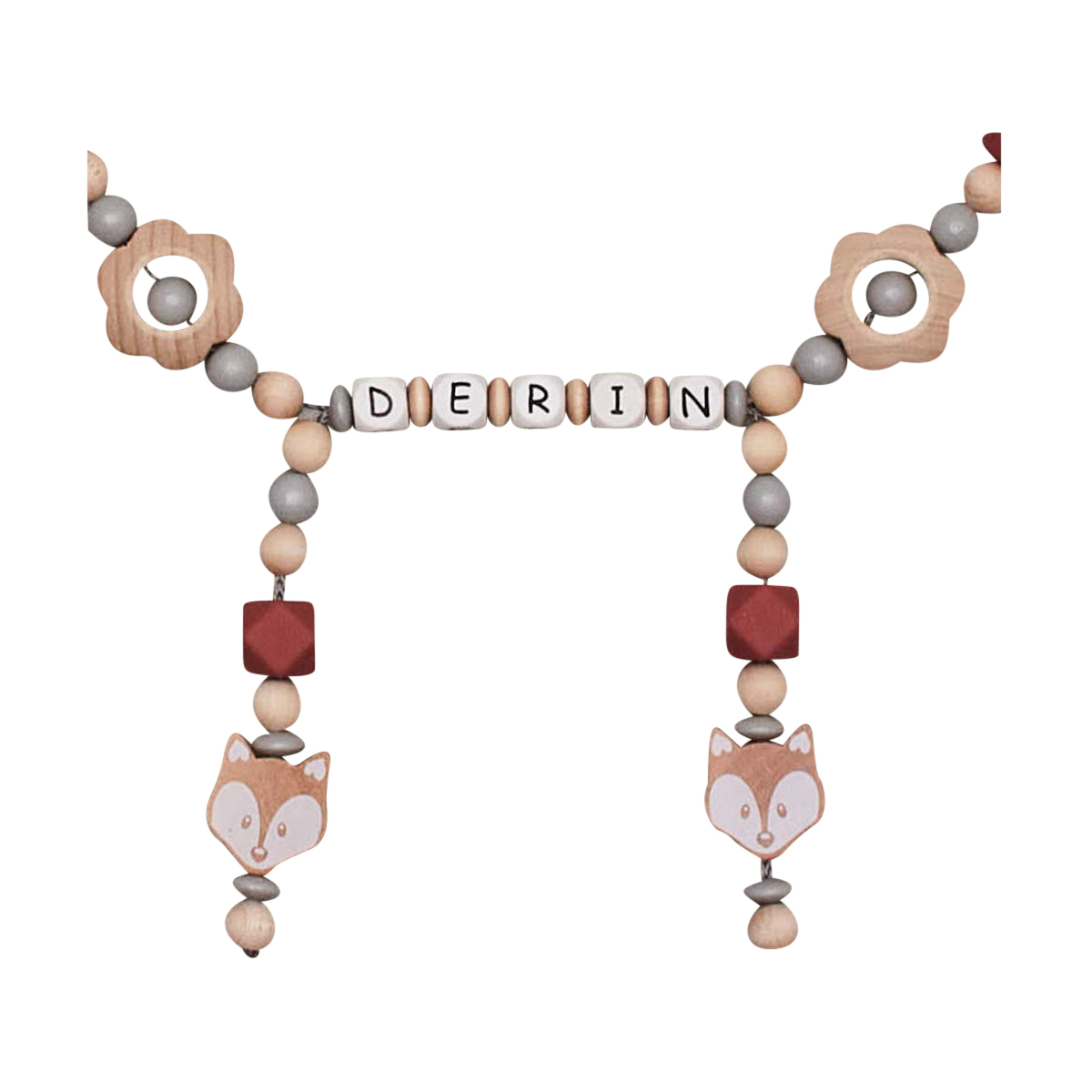 baby, wooden, perlen, fuchs, buchstaben