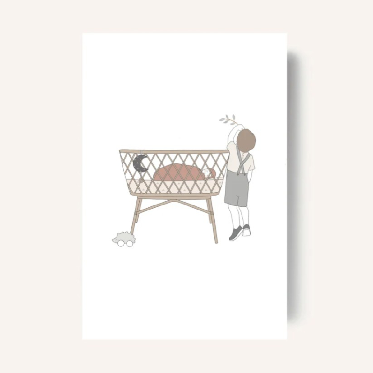 Baby, Kokon, Wiege, schlafendes Baby, Kinderzimmer-Dekoration