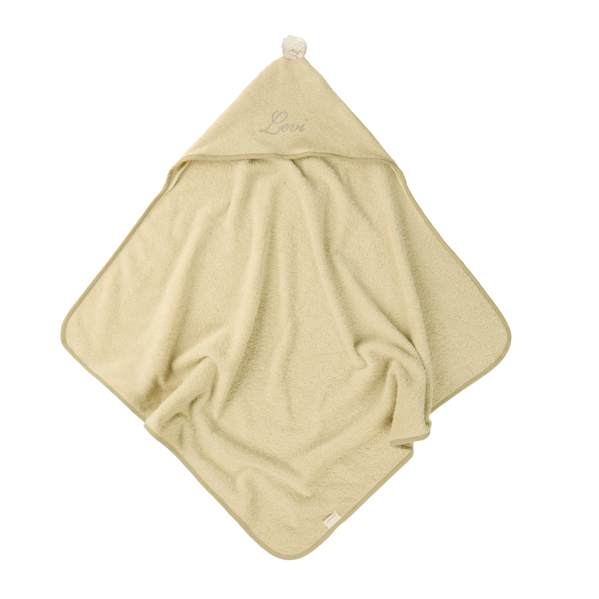 tuch, kapuze, beige, weich, baumwolle