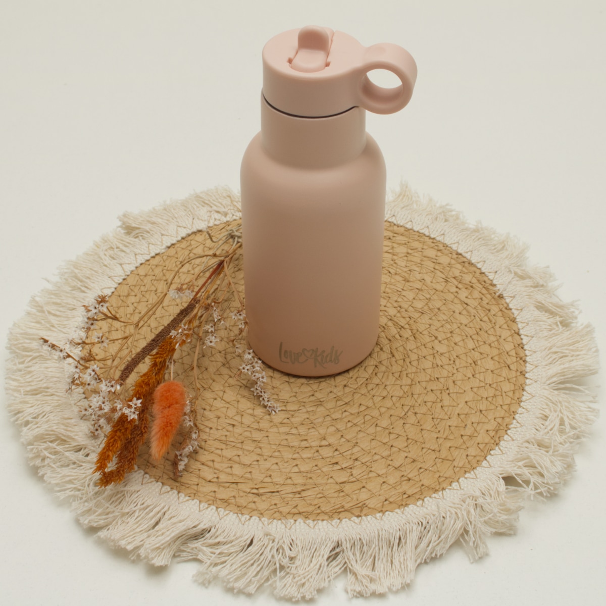 Wasserflasche, rosa Flasche, Loop-Deckel, Kinderflasche, Trinkflasche