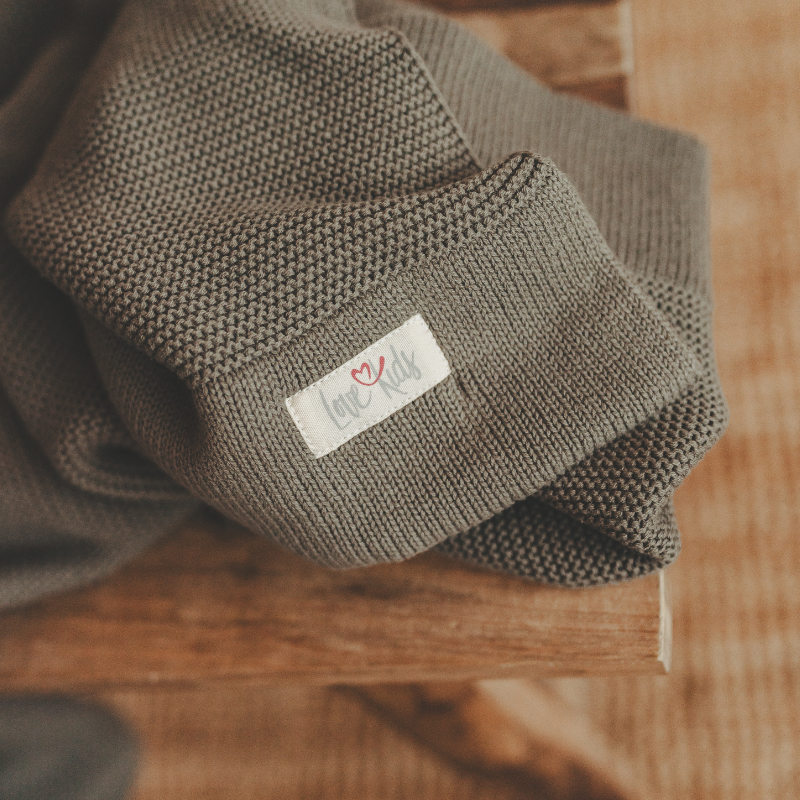 Wollsocke, Strickstoff, Kleidung, Label, Stoffmuster