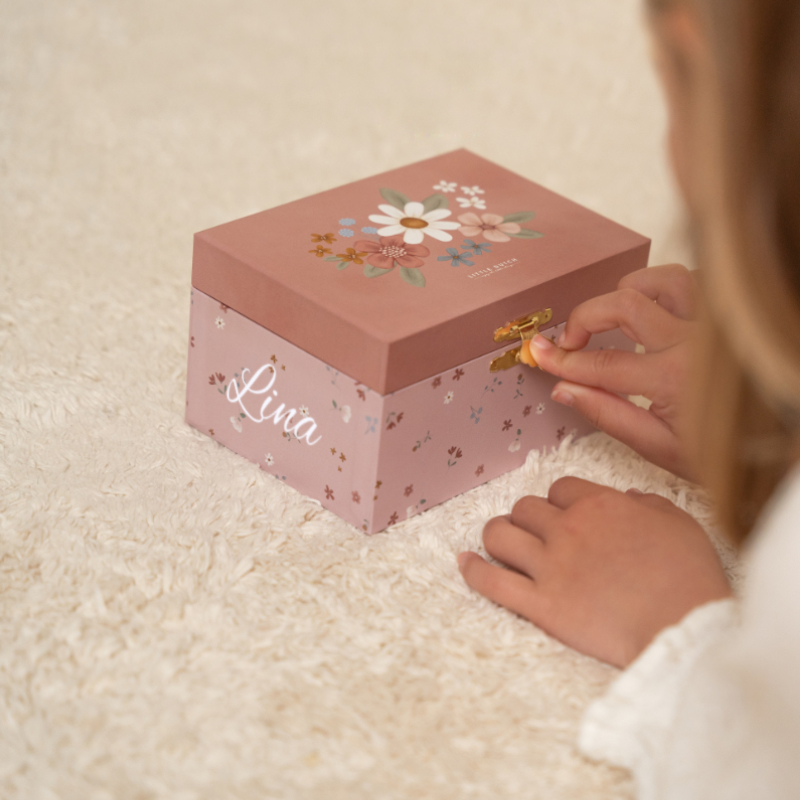 Geschenkbox, Schmuckbox, Blumenmuster, Kasten, Kästchen