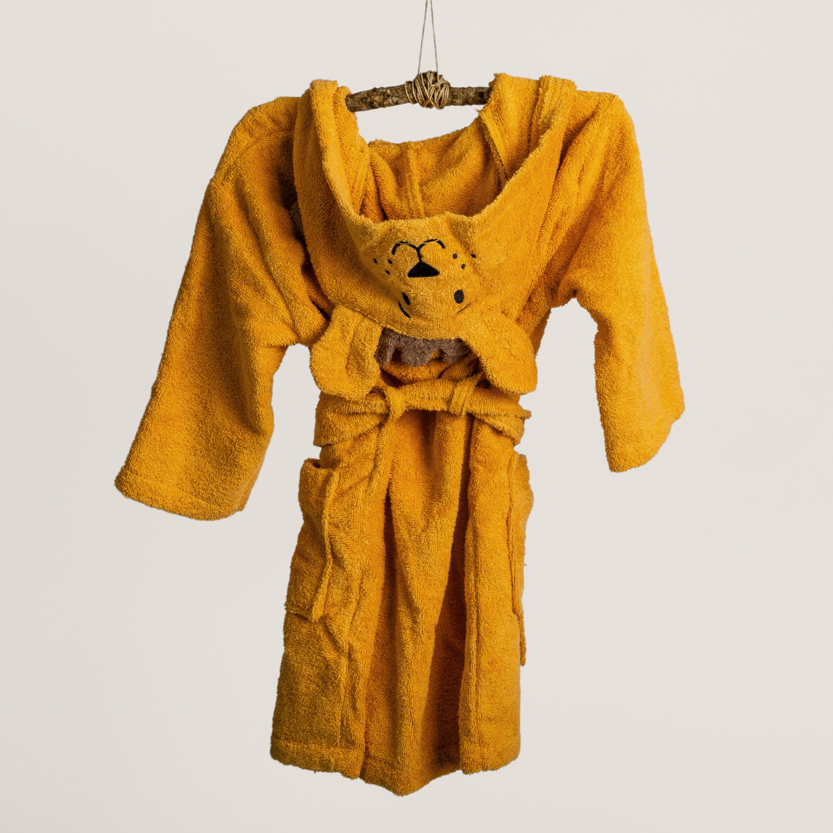 Bademantel, Giraffen-Print, Frottee, Kapuzenmantel, Kinderbadewäsche