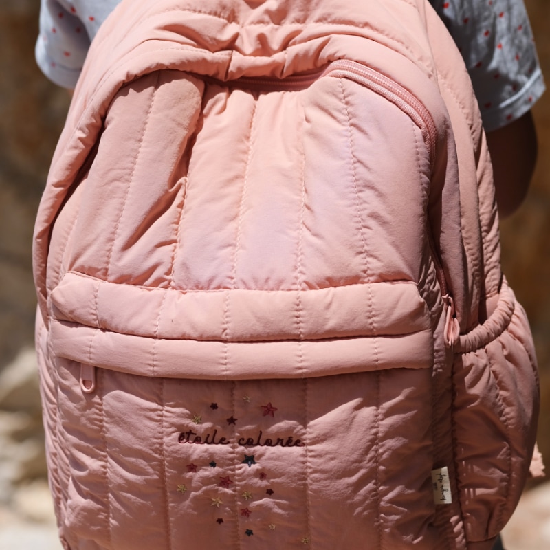 Rucksack, Rucksack, gesteppt, Stickerei, Sterne