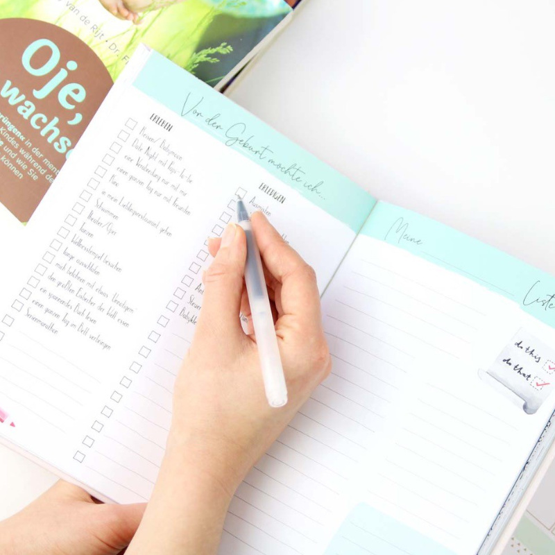 planer, notizbuch, kalender, stift, seitenlayout
