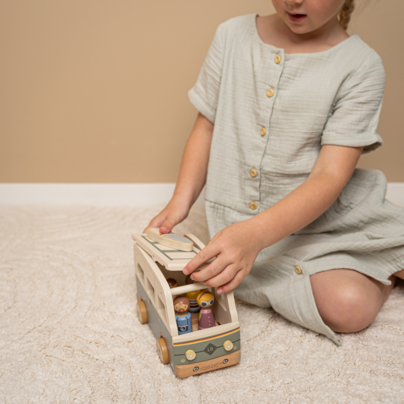 Holzspielzeug, Kinderwagen, Puppenfigur, Spielzeugkasten, Holzspielzeugauto