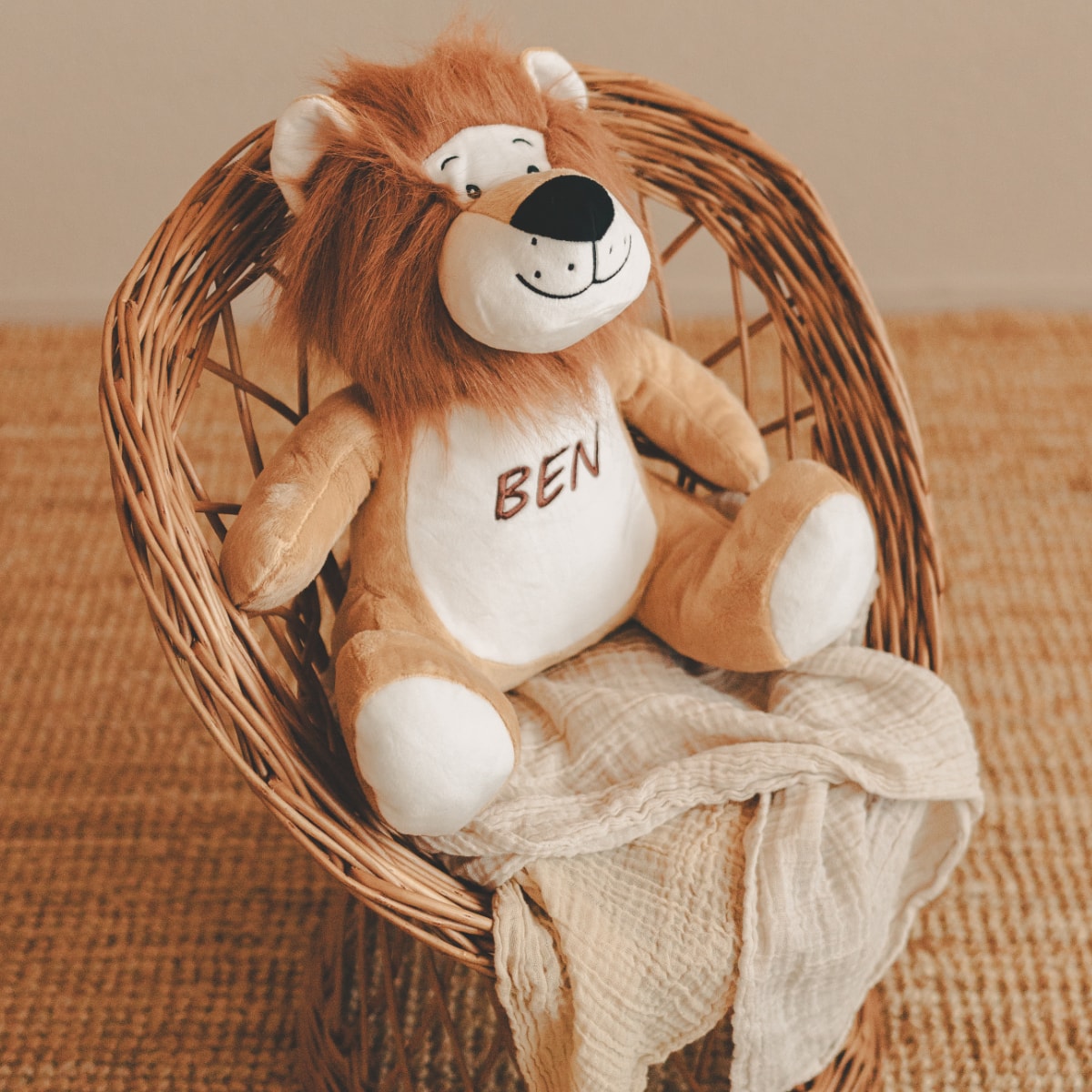 teddy bear, Plüsch, Löwe, braun, Korb