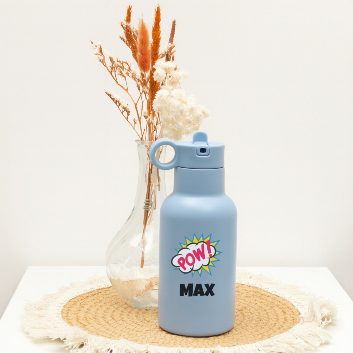 wasserflasche, blau, gripring, medias, grifffläche