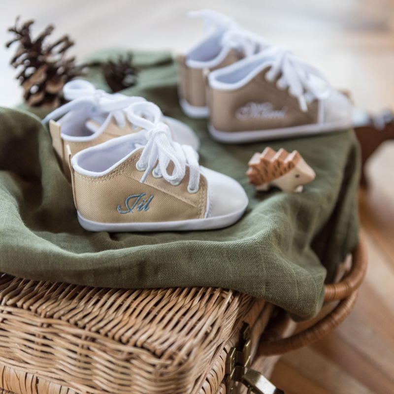 Sneaker, Babyschuhe, Laufschuhe, Beige, Schnürschuh