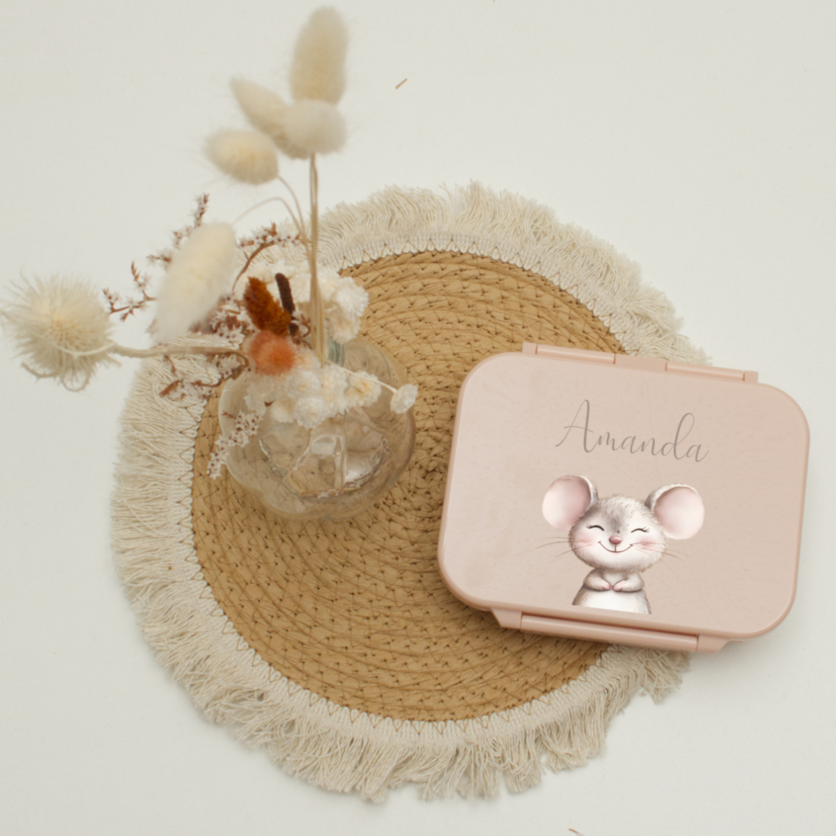 Kinderbox, Maus-Design, rosa, Niedliches Geschenk, Mitbringsel