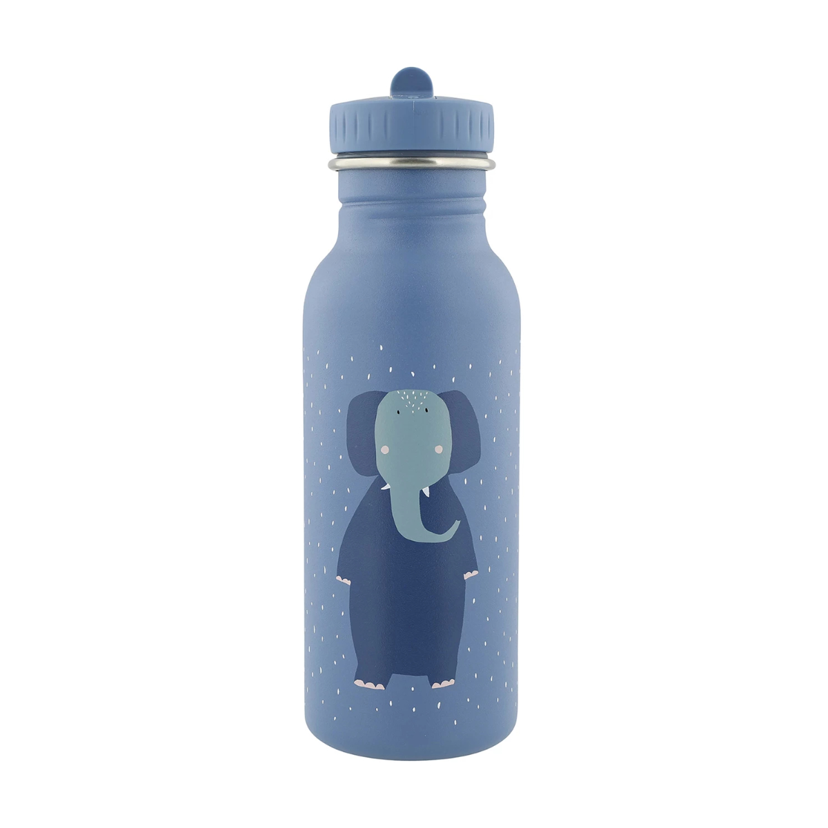 Wasserflasche, Elephant‑Motiv, Einfarbig, Trinkflasche, Kappe