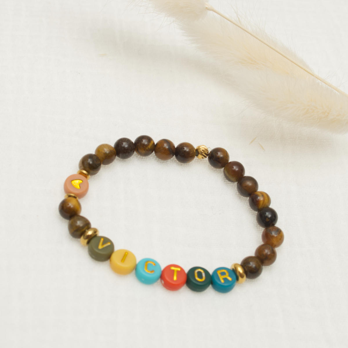 Armband, perlenarmband, bunt, Briefbuchstabenperlen, Modeaccessoire