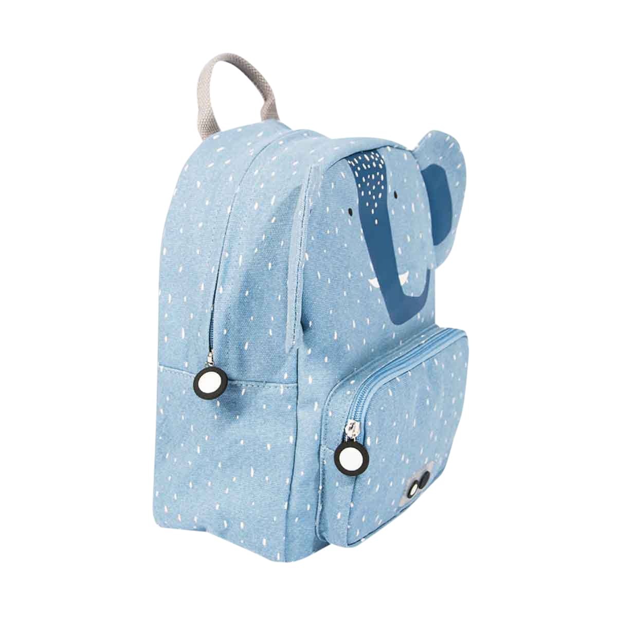 backpack, kids, blue, polka dot, small