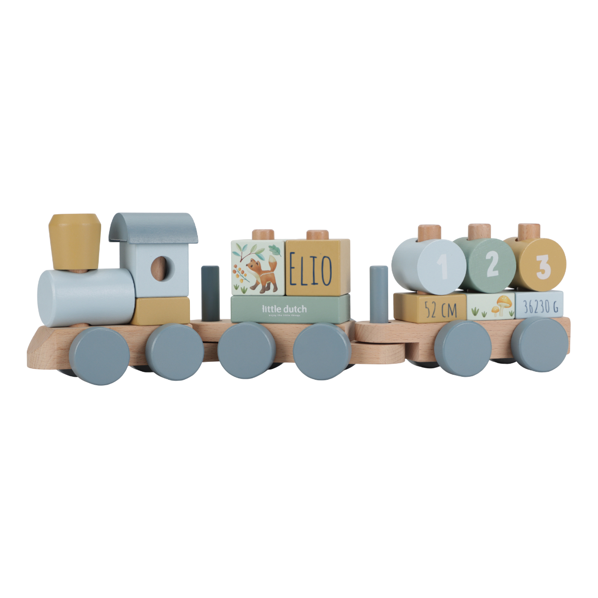 Holzspielzeug, Holzlokomotive, Kinderzug, Holzwürfel, Puzzlespielzeug
