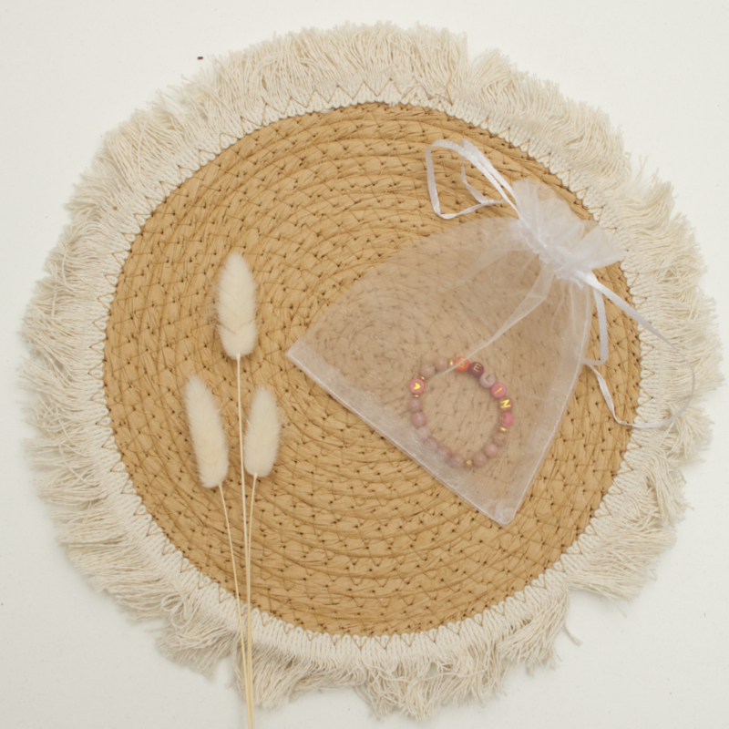 Stroh Hut, Jute, Fransen, Deko-Beutel, Armband
