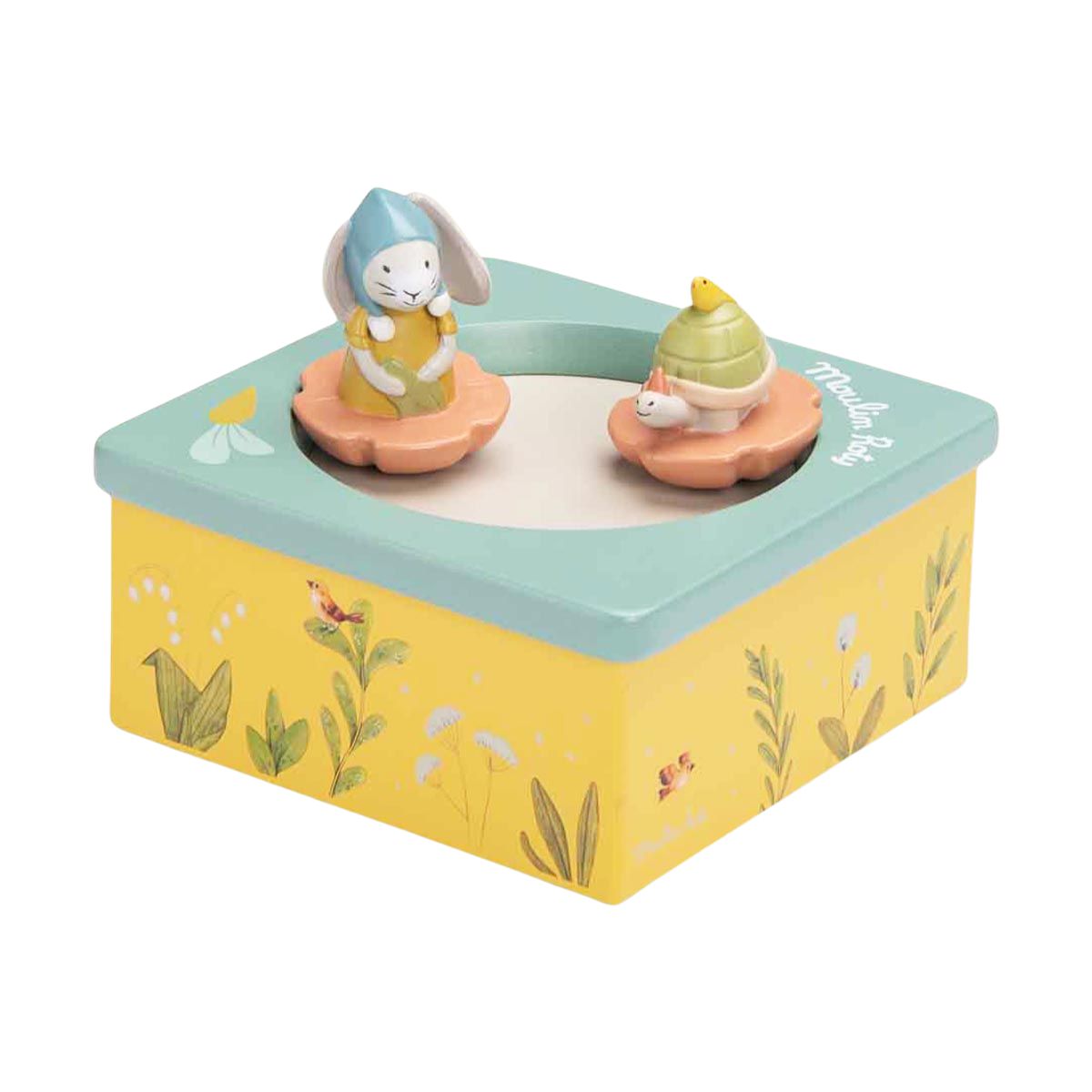 Keksdose, Miniaturfiguren, Tierfigur, Samenflug-Szene, Pastellfarben