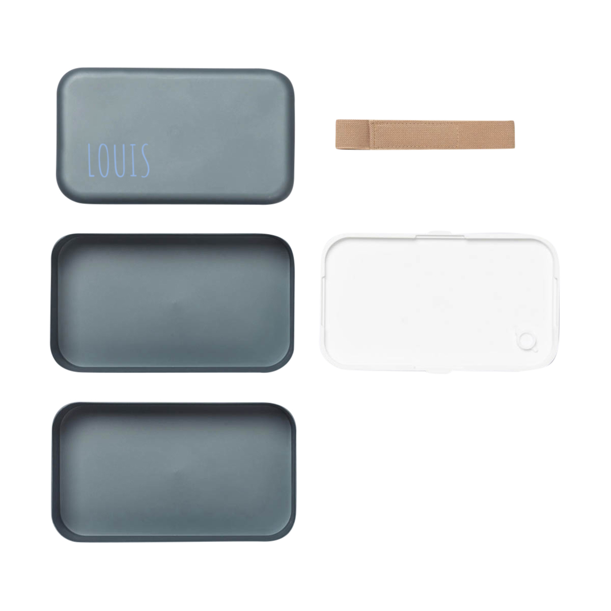 bento box, lunch box, stackable, grau, behälter