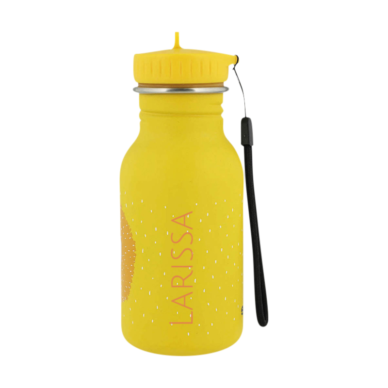Trinkflasche, Wasserflasche, Gelb, Trinkgefäß, LARISSA (Marke sichtbar)