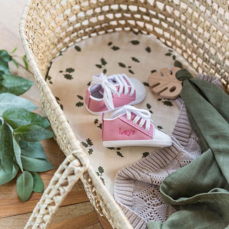 Kinderturnschuhe, Sneaker, Pink, Canvas, Lederimitat