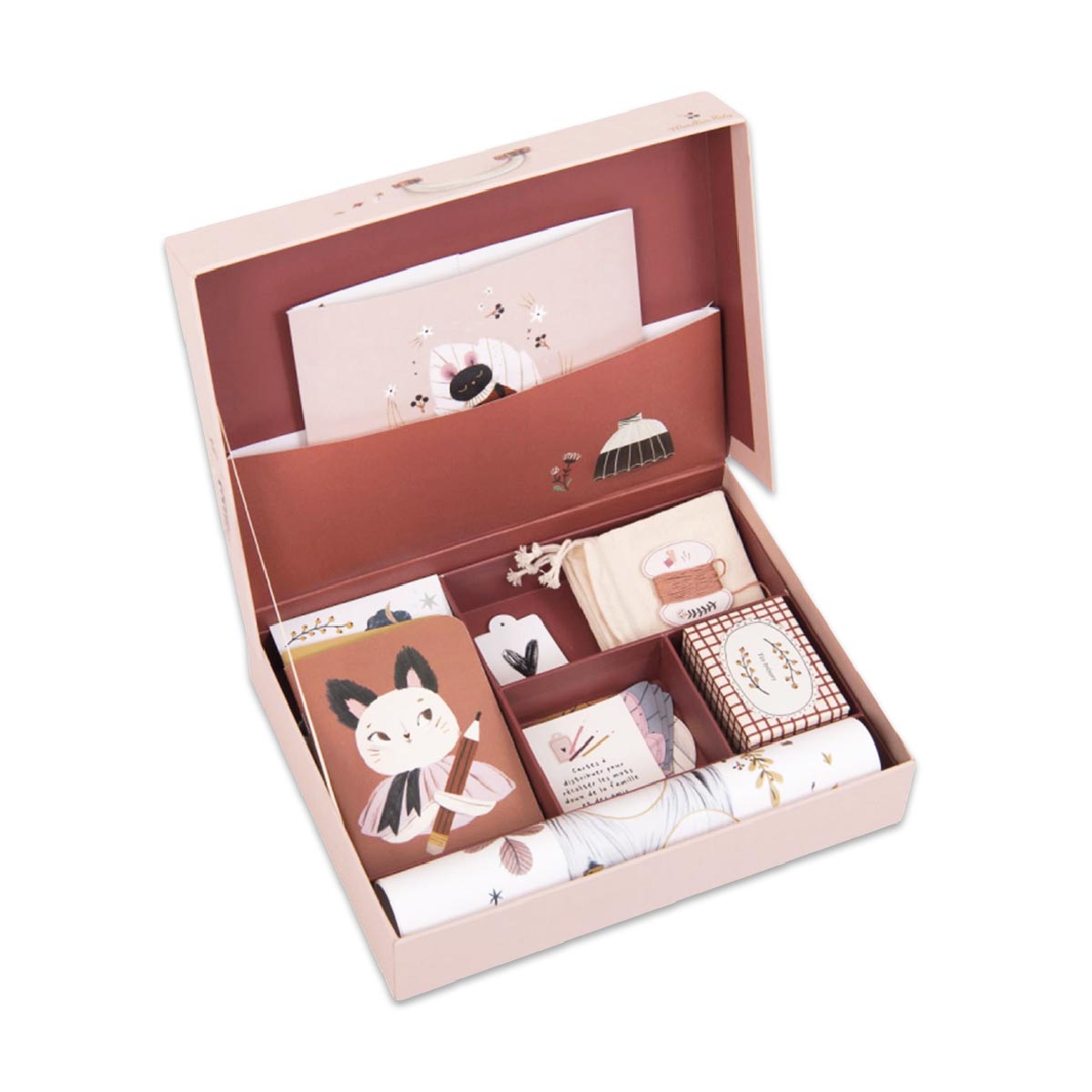 Geschenkset, Papierwaren, Notizblock, Karten, Motiv-Design