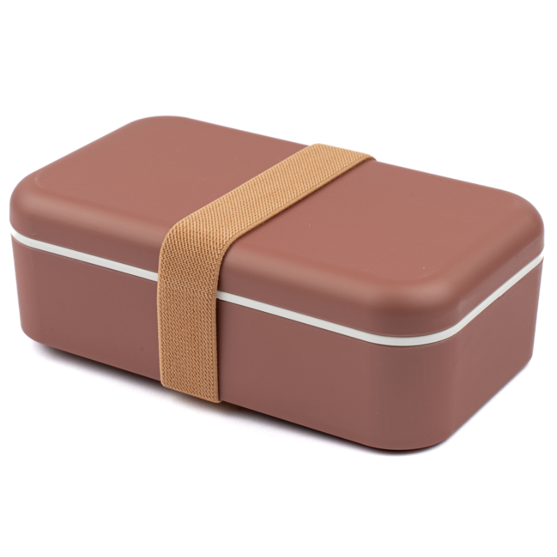 Lunchbox, Box, Brown, Gummiband, Hartschalen-Behälter