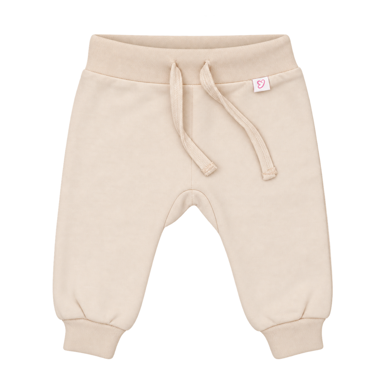 Hose, Sweatpants, Beige, Knit, Taillengürtel