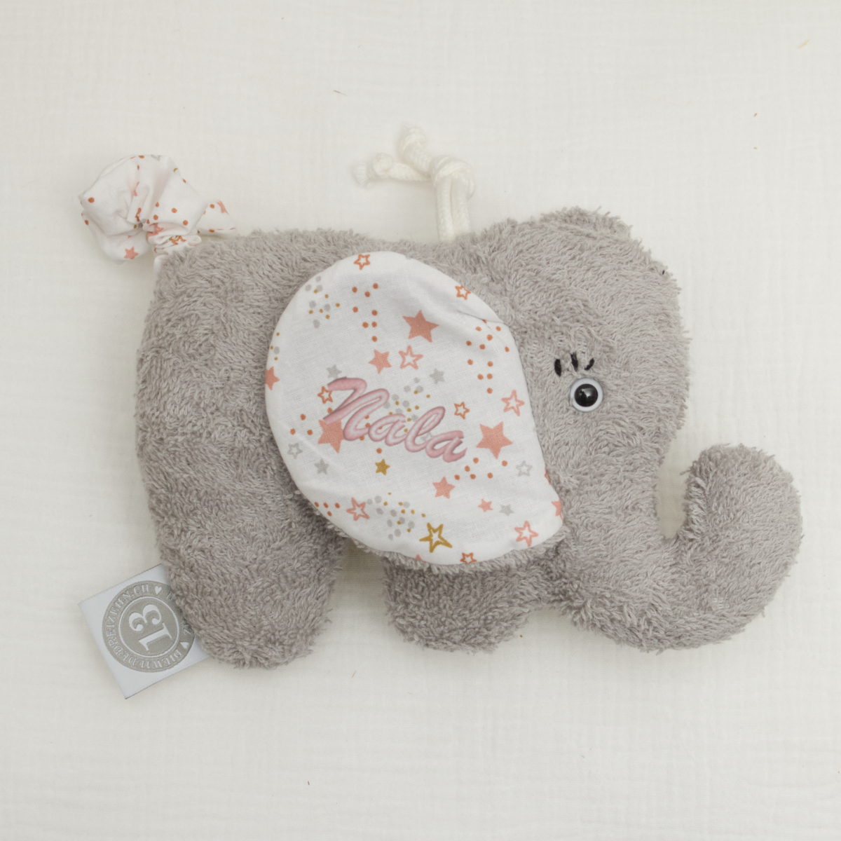 Elephant Plush, Grau Plüsch, Baby Spielzeug, Weiches Spielzeug, Stoffhut