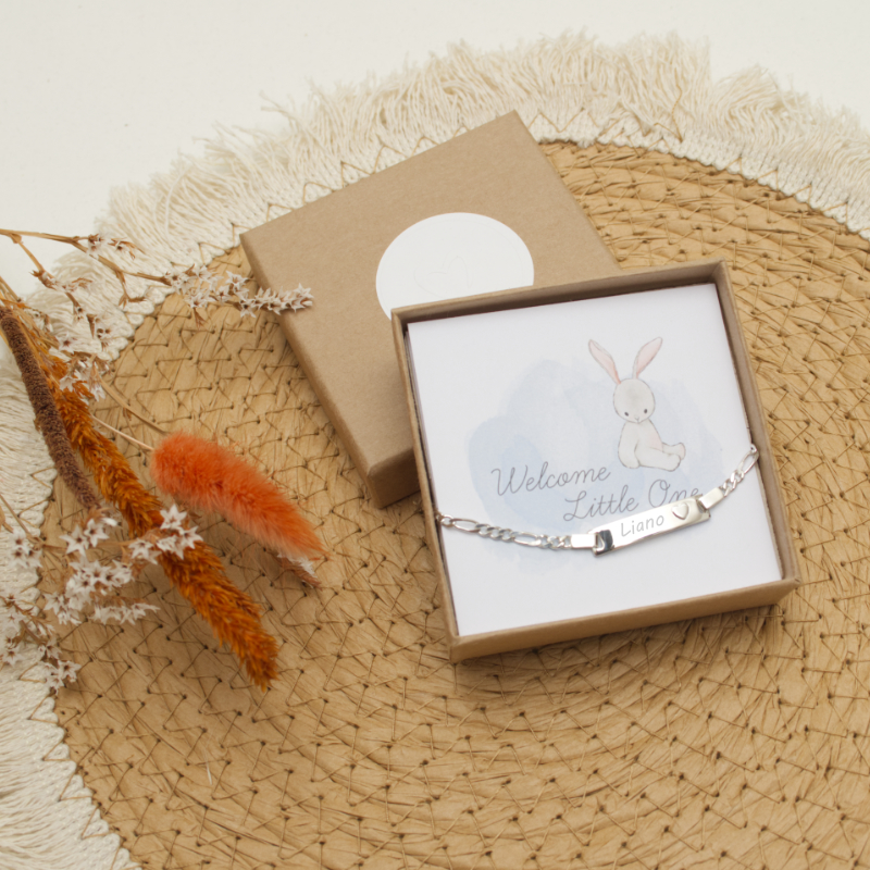 Schmuck, Armband, Silber, Beutel, Hase