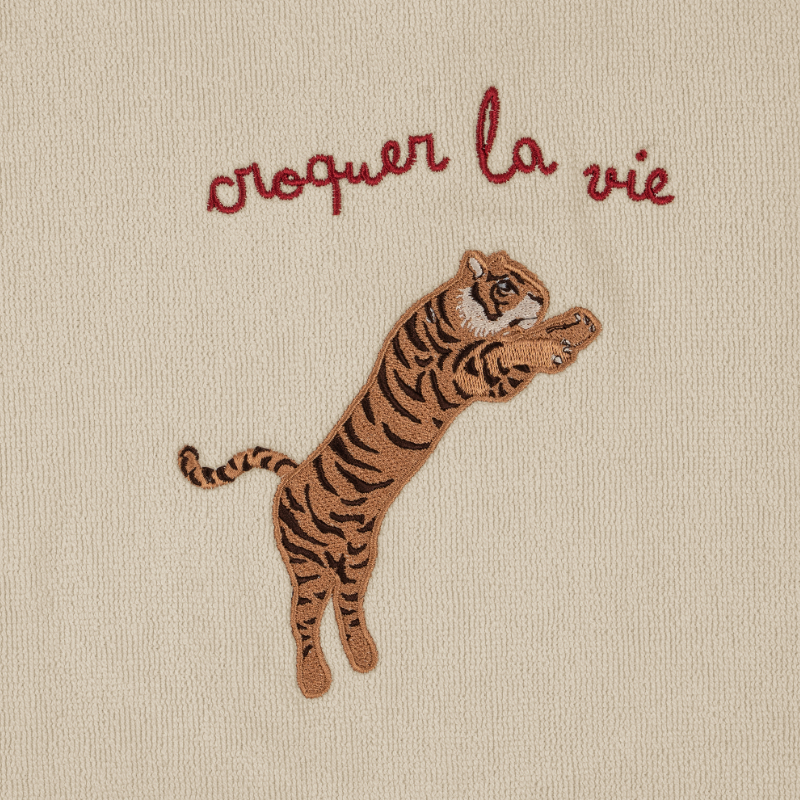 Tiger, Tiger-Entwurf, Beige-Teppich, Tiermotiv, Bodenmatte