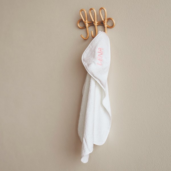 Linge ࠠ capuche, blanc