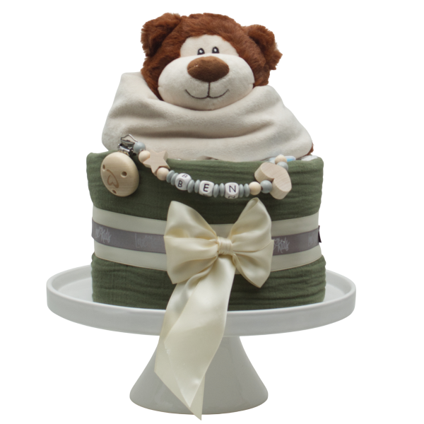 Gâteau de couches Ours Mini, Love Kids