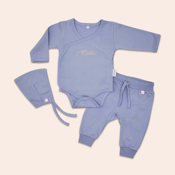 Babygeschenk Set 1.Outfit, Blau