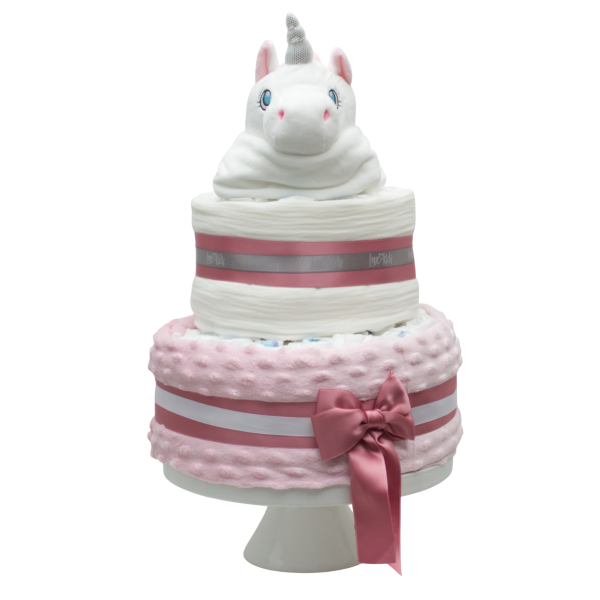 Gâteau de couches Licorne Moyen, Love Kids
