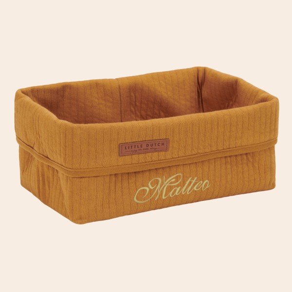 Nursing Basket Large Pure Ochre Spice, Little Dutch
