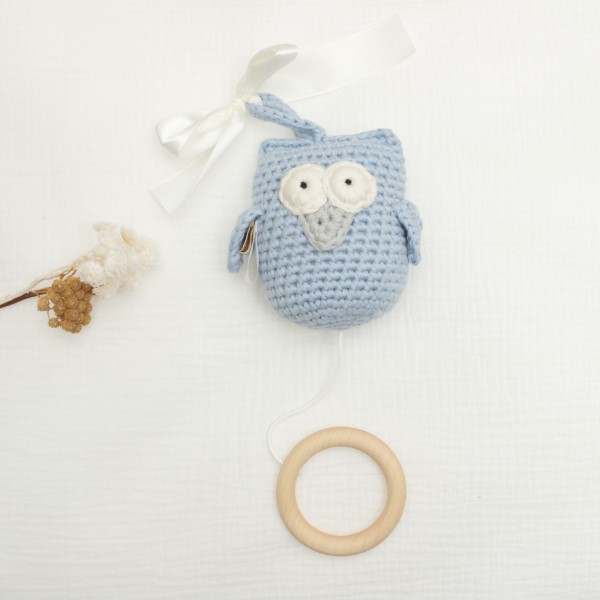 Carillon Hibou, bleu