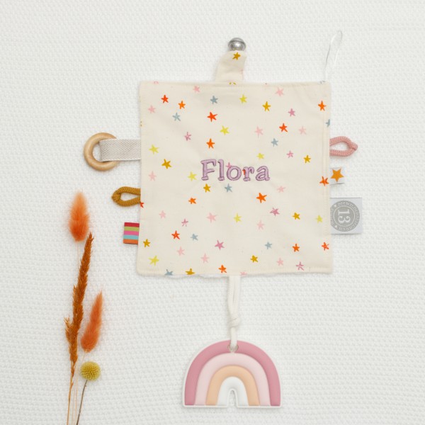 Geschenk zur Geburt Knistertuch, Ruby Star