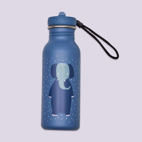 Grosse Stahltrinkflasche 500ml, Frau Elefant, 1