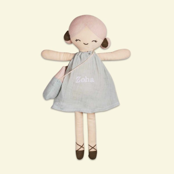 Puppe 40 cm, 'Apple' Blaugrau, 1