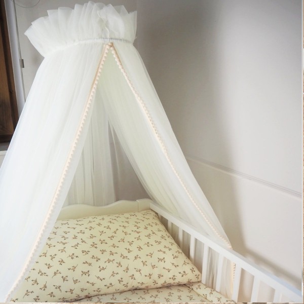 &#039;Gigi&quot; Tulle Bed Canopy, Offwhite