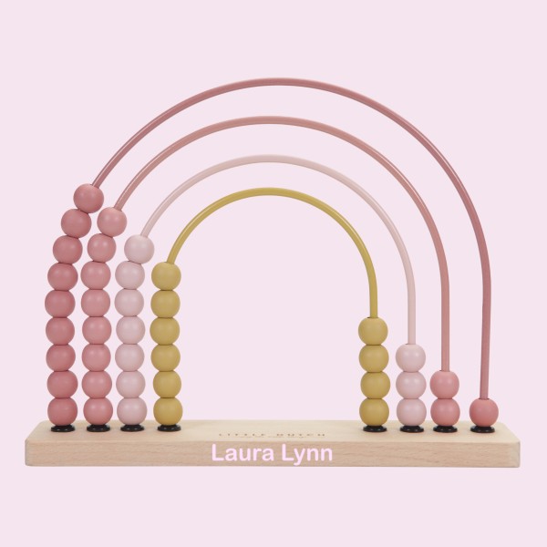 Rainbow Abacus Pink, Little Dutch