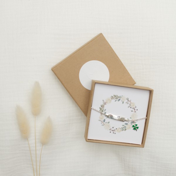 Children&#039;s bracelet with cloverleaf, Love Kids