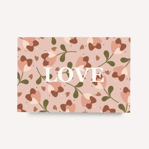Carte de voeux LOVE, Les yeux fripons