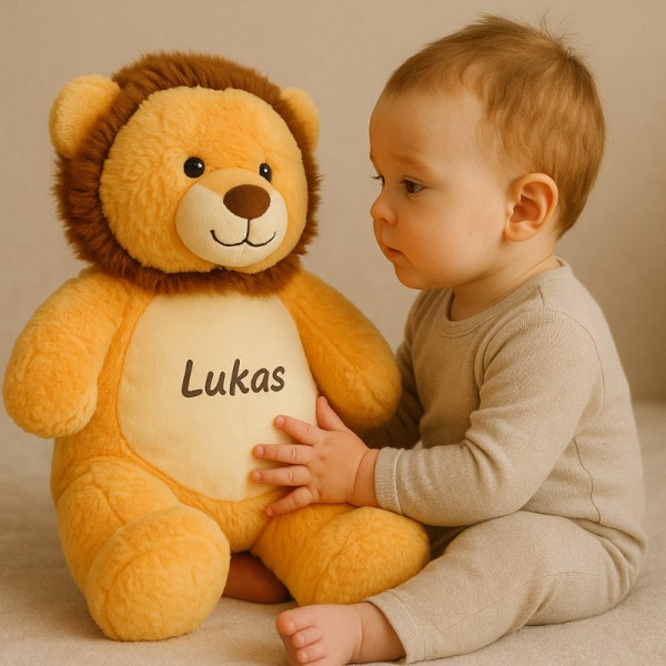 Lion en peluche, 30 cm