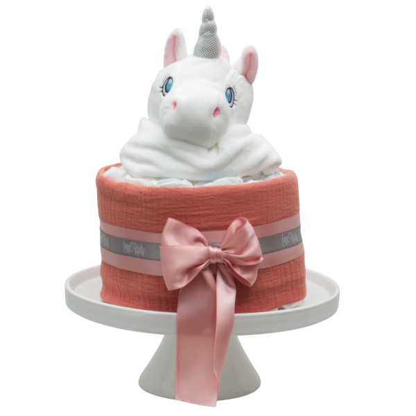 Gâteau de couches Licorne Mini, Love Kids
